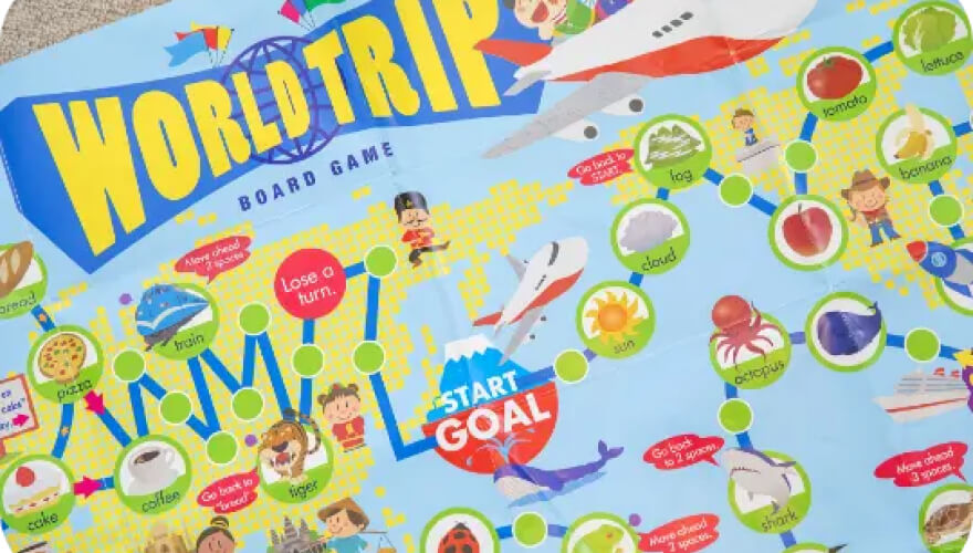 英語のボードゲームの写真