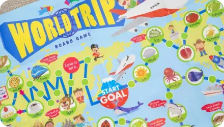 英語のボードゲームの写真