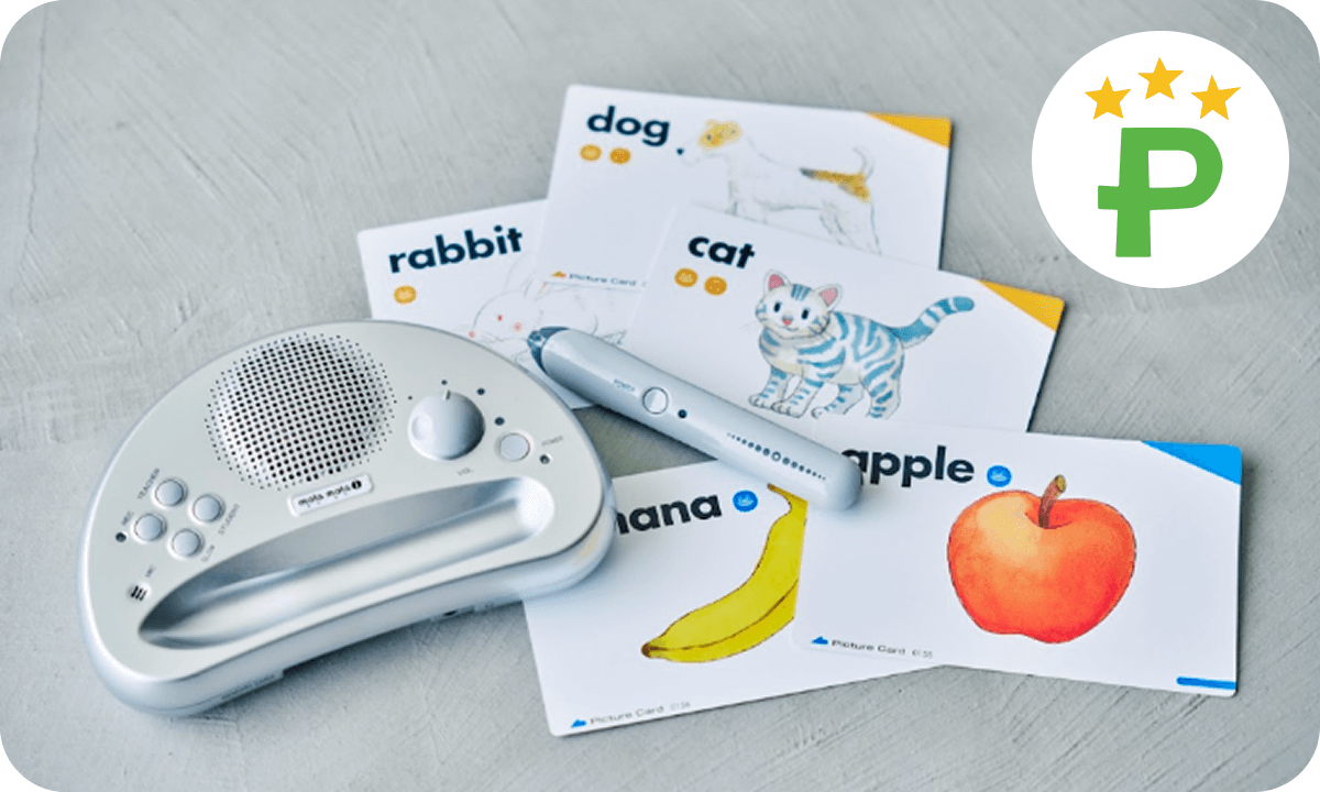 mola mola iと英単語カードの写真